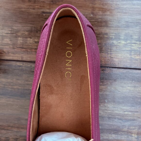 Vionic Sellah Orthotic Leather Loafer Shoes Women's Excellent Condition Size 8 - Picture 4 of 9